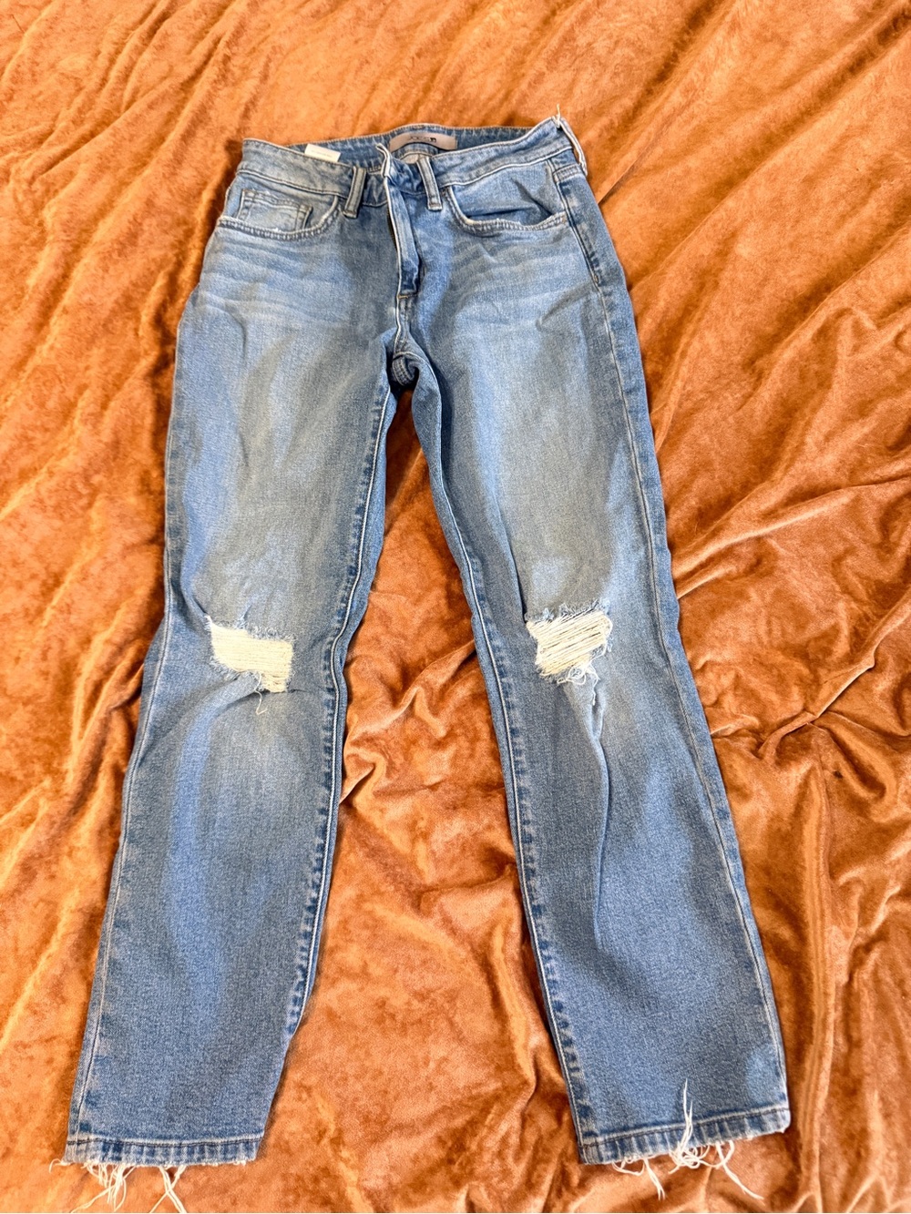 Joe’s Jeans 26 Women’s Blue Distressed Straight Leg Jeans